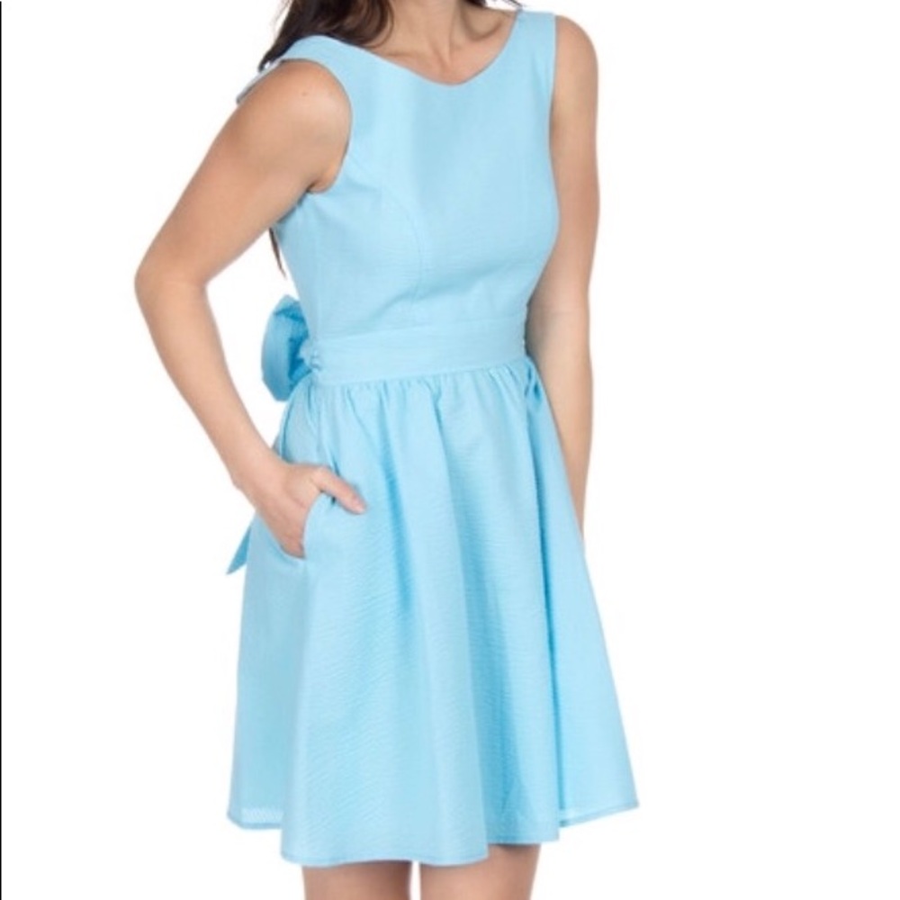 Lauren James Emerson Solid Seersucker Dress